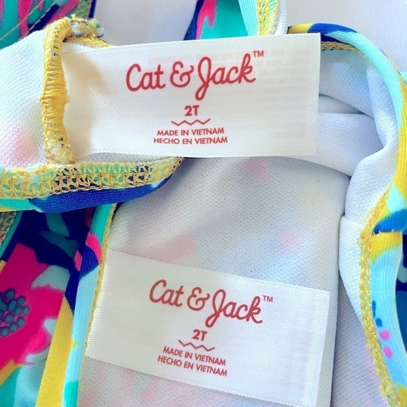 CAT & Jack Toddler Bikini Bathing Suit Floral - Picture 6 of 7